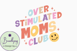 Retro Mothers Day Quote Svg Moms Club Design15