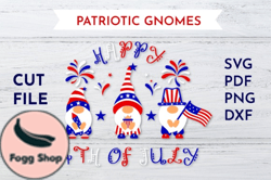Patriotic Gnomes - Happy 4th of July Design 104