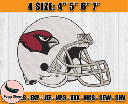 Cardinals Embroidery, NFL Cardinals Embroidery, NFL Machine Embroidery Digital, 4 sizes Machine Emb Files - 03 -Fogg