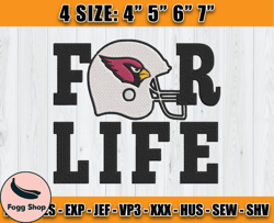 Cardinals Embroidery, NFL Cardinals Embroidery, NFL Machine Embroidery Digital, 4 sizes Machine Emb Files - 06 -Fogg