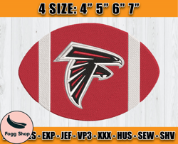 Atlanta Falcons Embroidery, NFL Falcons Embroidery, NFL Machine Embroidery Digital, 4 sizes Machine Emb Files -13-Regina
