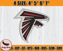 Atlanta Falcons Embroidery, NFL Falcons Embroidery, NFL Machine Embroidery Digital, 4 sizes Machine Emb Files-18-Reginal