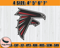 Atlanta Falcons Embroidery, NFL Falcons Embroidery, NFL Machine Embroidery Digital, 4 sizes Machine Emb Files-22-Reginal