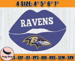 Ravens Embroidery, NFL Ravens Embroidery, NFL Machine Embroidery Digital, 4 sizes Machine Emb Files -10