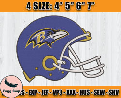 Ravens Embroidery, NFL Ravens Embroidery, NFL Machine Embroidery Digital, 4 sizes Machine Emb Files -14