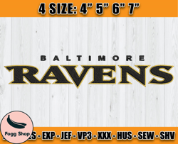 Ravens Embroidery, NFL Ravens Embroidery, NFL Machine Embroidery Digital, 4 sizes Machine Emb Files -22