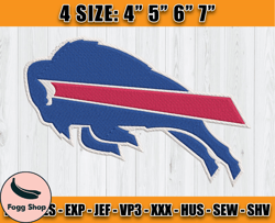 Buffalo Bills Embroidery, NFL Buffalo Bills Embroidery, NFL Machine Embroidery Digital, 4 sizes Machine Emb Files - 03-F