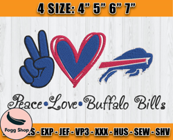 Buffalo Bills Embroidery, NFL Buffalo Bills Embroidery, NFL Machine Embroidery Digital, 4 sizes Machine Emb Files - 05-F
