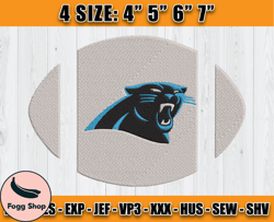 Panthers Embroidery, NFL Panthers Embroidery, NFL Machine Embroidery Digital, 4 sizes Machine Emb Files -15 Colditz