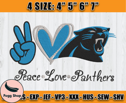 Panthers Embroidery, NFL Panthers Embroidery, NFL Machine Embroidery Digital, 4 sizes Machine Emb Files -24 Colditz