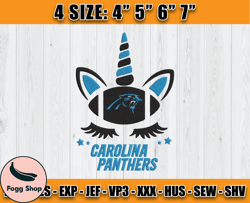 Panthers Embroidery, Unicorn Embroidery, NFL Machine Embroidery Digital, 4 sizes Machine Emb Files -26 Colditz