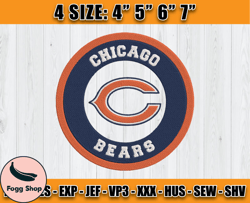 Chicago Bears Embroidery, Snoopy Embroidery, NFL Machine Embroidery Digital, 4 sizes Machine Emb Files -13 Colditz