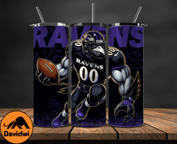 Baltimore Ravens NFL Tumbler Wraps, Tumbler Wrap Png, Football Png, Logo NFL Team, Tumbler Design by Davidwi Store 03