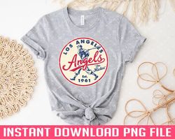 Old Style Los Angeles Angels by Buck Tee PNG files for sublimation