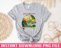 Jimmy Buffett Welcome to fin land PNG files for sublimation