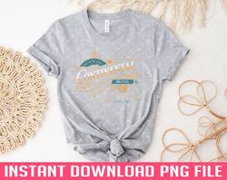 Vintage New York Continental Hotel PNG files for sublimation