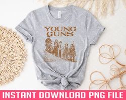 YOUNG GUNS PNG files for sublimation