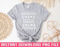 Echoes Christmas PNG files for sublimation