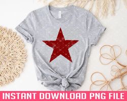 Grunge Star PNG files for sublimation