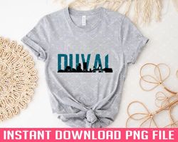 Duval Jacksonville Skyline PNG files for sublimation