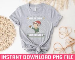 Merry Elfin Christmas PNG Download