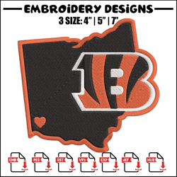 Cincinnati Bengals embroidery design, Bengals embroidery, NFL embroidery, logo sport embroidery, embroidery design.