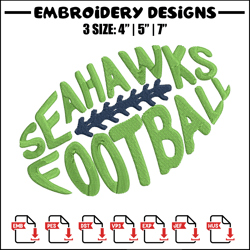 Football Seattle Seahawks embroidery design, Seahawks embroidery, NFL embroidery, sport embroidery, embroidery design.