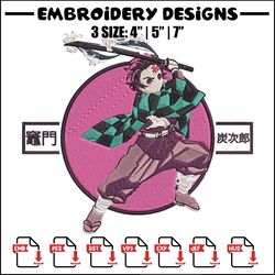 Kamado Tanjiro Embroidery Design, Demon slayer Embroidery,Embroidery File, Anime Embroidery,Anime shirt,Digital download