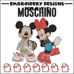 Moschino Mickey Embroidery Design, Mickey Embroidery, Embroidery File, Anime Embroidery,Moschino shirt,Digital download