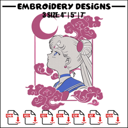 Sailor moon poster Embroidery Design, Sailor moon Embroidery, Embroidery File, Anime Embroidery, Anime shirt