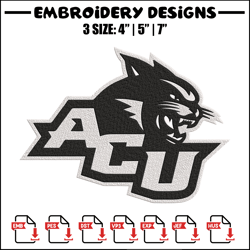 Abilene Christian logo embroidery design, Sport embroidery, logo sport embroidery,Embroidery design, NCAA embroidery