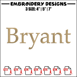 Bryant University logo embroidery design,NCAA embroidery,Sport embroidery,logo sport embroidery,Embroidery design