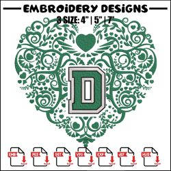 Dartmouth Big Green heart embroidery design, Sport embroidery, logo sport embroidery, Embroidery design, NCAA embroidery