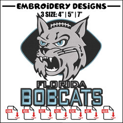 Florida Bobcats logo embroidery design, NCAA embroidery, Sport embroidery,Logo sport embroidery,Embroidery design