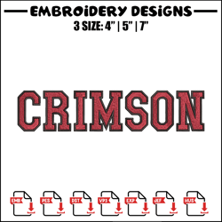 Harvard Crimson logo embroidery design,NCAA embroidery,Sport embroidery,logo sport embroidery,Embroidery design