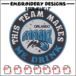 Orlando Magic design logo embroidery design, NBA embroidery, Sport embroidery,Embroidery design, Logo sport embroidery