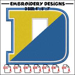 University of Delaware logo embroidery design,NCAA embroidery, Sport embroidery, logo sport embroidery,Embroidery design