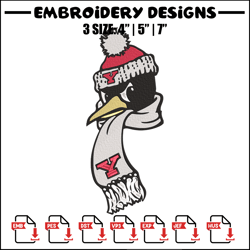 Youngstown State mascot embroidery design, NCAA embroidery,Sport embroidery,logo sport embroidery,Embroidery design