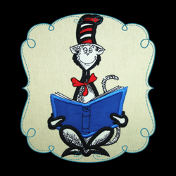 reading Dr Seuss Svg, Dr Seuss Clipart, Dr Seuss Birthday, Dr Seuss Cat Svg Digital Download
