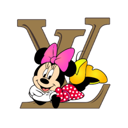 Louis Vuitton Minnie Mouse Png, Louis Vuitton Logo Png, Minnie Mouse Png, Disney Fashion Brand Png, Ai Digital File