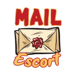 Mail Escort Digital Design| Mail Cut File | Envelope SVG | Shipping SVG | Happy Mail | Sticker Design | Digital Download