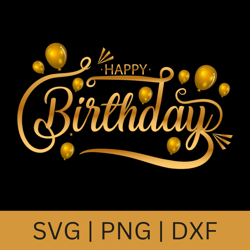 Happy Birthday, Birthday PNG Files For Sublimation Printing, Happy Birthday Png, Birthday Sublimation, Hand Drawn Png
