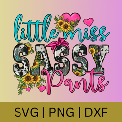 Little Miss Sassy Pants png, Kids Sublimation Designs, Kids png, Newborn PNG, Baby png, Sublimation PNG, Toddler png