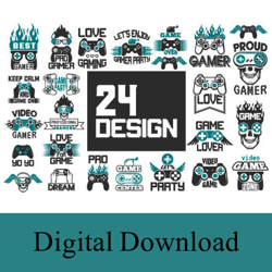 24 Designs Gaming Graphic -Designs Gaming - Digital Download - Card Making, Mixed Media,Digital Paper Craft, Gaming
