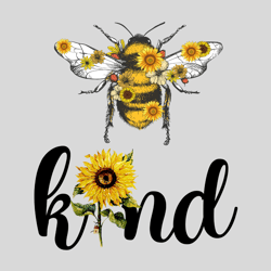 Bee Kind Png Bee Svg Cut File Bee Kind Svg Png Files For Cricut Silhouette Bee Clipart Digital Download