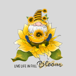 Live Life In Full Bloom - Instant Digital Download - svg, png, dxf, and eps files included! Hello Spring, Farmhouse