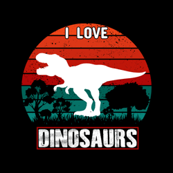 I Love Dinosaurs Png, I Love Dinosaurs Bundle, Dinosaurs Designs, Dinosaurs Cricut, Digital Products
