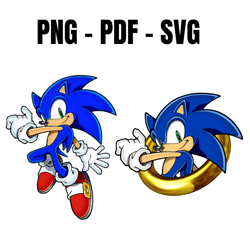 Sonic the Hedgehog SVG, Sonic SVG, Layered Sonic SVG, Sonic Face Svg, Digital Download, Instant Download, Png - Pdf