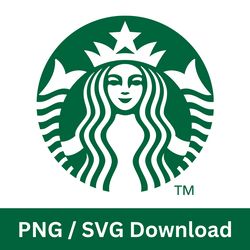 Starbucks Logo SVG and PNG Bundle, Coffee brand png-svg, coffee brand SVG, Cricut & Silhouette Cut FIles Digital Downloa