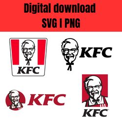 KFC Logo SVG .PNG Files I Digital Product I Logo Kfc 2024 I Kfc Logo Png Download I Kfc Logo Png Transparent Background